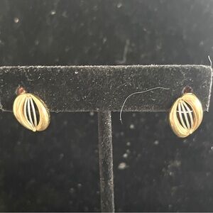 Sterling Silver/ 14kt gold earrings